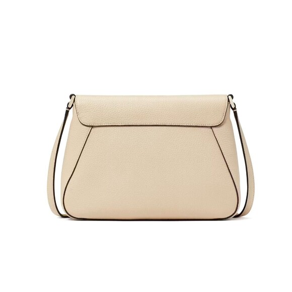New Kate Spade Monica Flap Crossbody Leather Light Sand - Picture 2 of 5